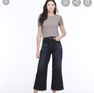 Yvette high rise wide leg ankle jean